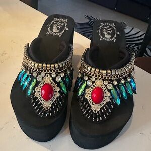 Boho Embellished Platforms